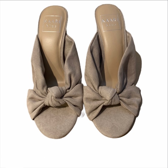 Kaari Blue Katie Peep Toe Heels- like new - Picture 2 of 7